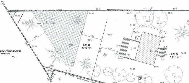 terrain à vendre - 885.0 m2 - BRIE COMTE ROBERT - 77 - ILE-DE-FRANCE - Century 21 Concept Immobilier